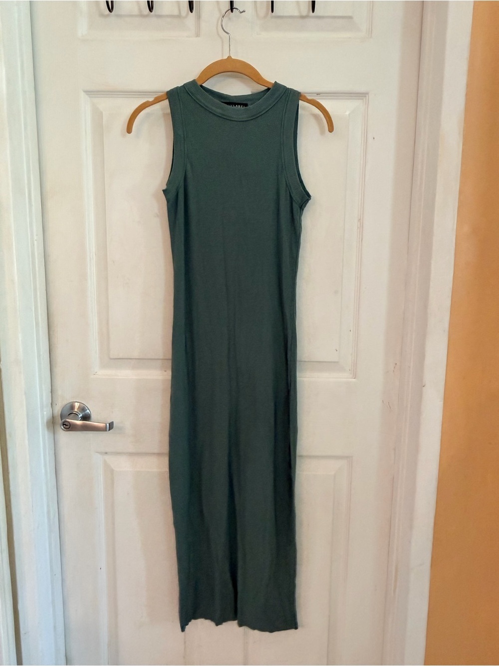 JLUXLABEL Sleeveless Olive Maxi Tank Dress